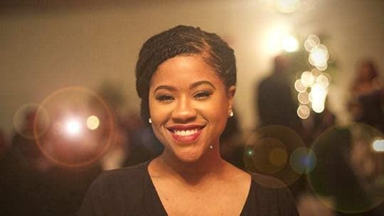 elegant, smiling black woman