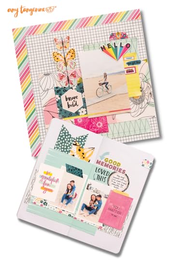 Get inspired by these Amy Tangerine scrapbook ideas from the brand new Brave and Bold collection! Featuring colorful, fun scrapbook supplies like patterned paper, washi tape, journaling cards, stickers, travelers notebooks and more! Brave and Bold is now available to purchase online! Shop now!
