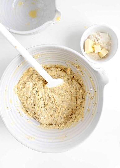 lemon poppy seed muffin batter