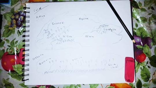 Fantasy map sketch