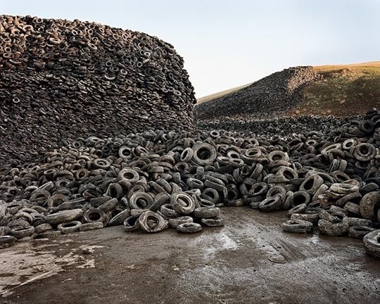 Photograph: Oxford Tire Pile #5, Westley, California 1999 by Edward Burtnysky
