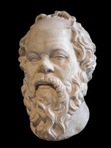 marble bust of Socrates