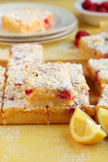 Almond Flour Lemon Raspberry Bars