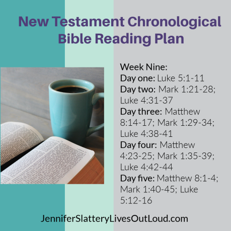 Bible reading plan image week 9