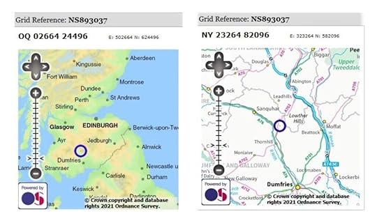 OS maps of Durisdeer Village Location