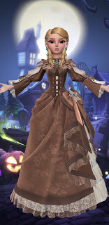 Brown casual Victorian gown