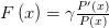 F \left( x \right) = \gamma \frac{P'(x)}{P(x)}