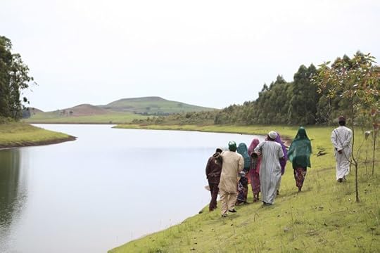 Milkmaid, a nigerian film. Behind the scenes photograph.