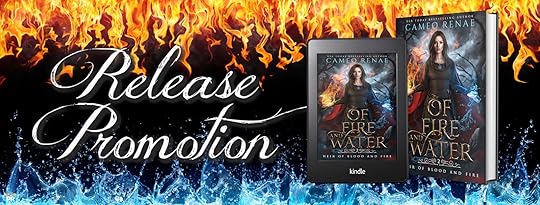 water and fire isolated on black background - opposite concept