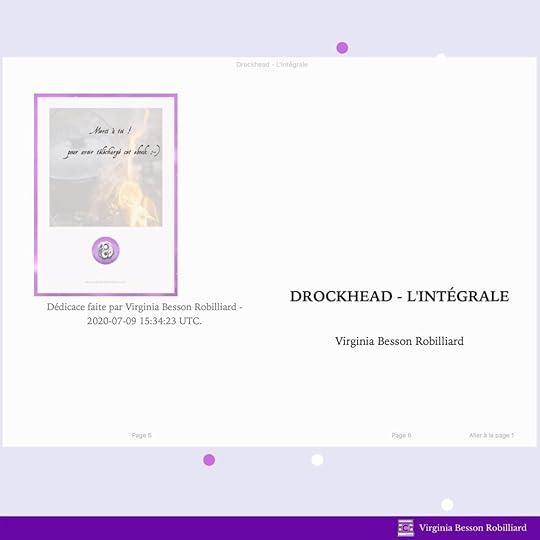 Premier exemple de dédicace sur mon dernier livre - Drockhead l’intégrale