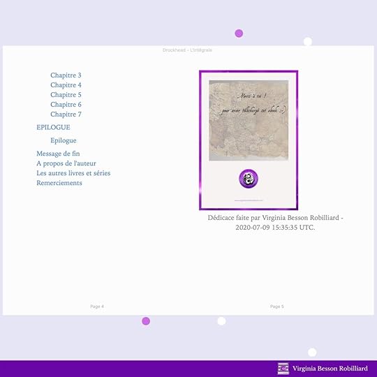 Exemple 2 - dédicace en fin de table des matières cette fois.