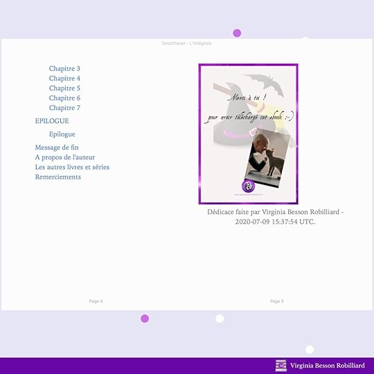 Exemple de dédicace avec photo