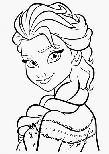 Free Elsa Coloring Page
