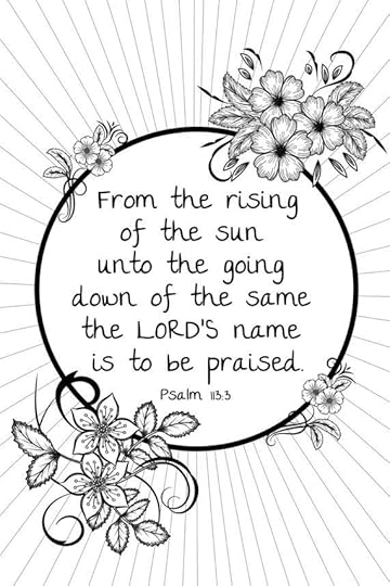 Items similar to Bible Verse Adult Coloring Page Psalm 113 ...