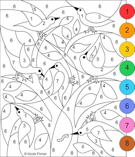 Nicole's Free Coloring Pages: COLOR BY NUMBER * Spring ...