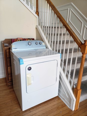 dryer in the entryway
