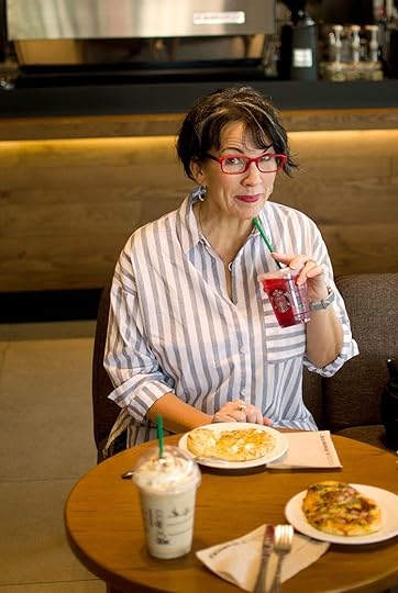 striped button-up shirt