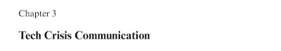 Chapter 3 - Tech Crisis Communication