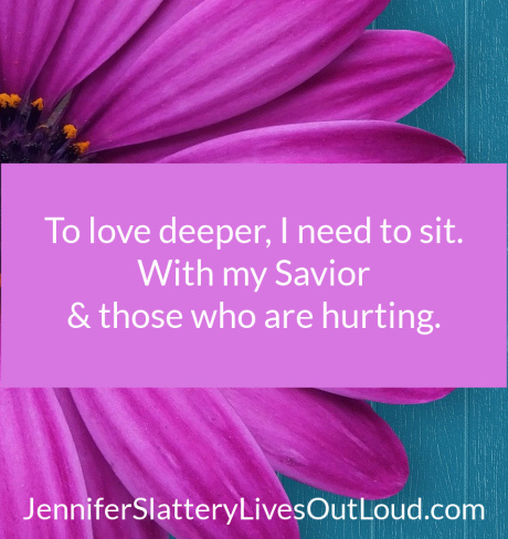 Quote on sitting with those who are hurting