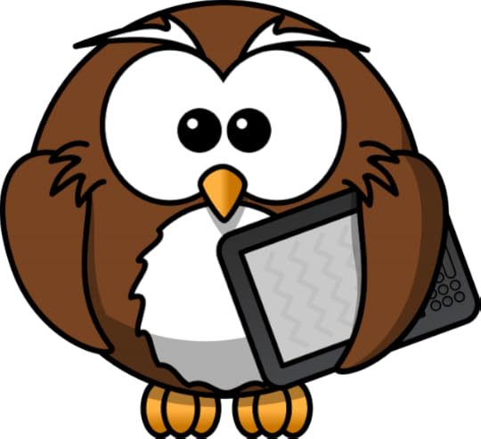 Cartoon Owl with Writing Tablet