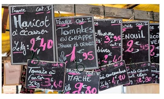The Backpacking Housewife shop at a traditional French market