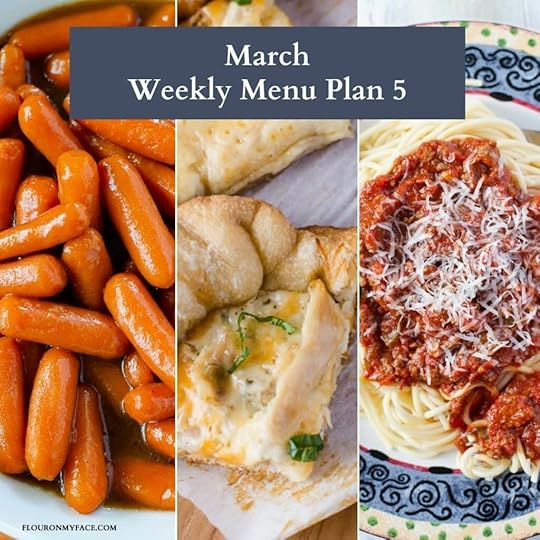March menu plan preview image.