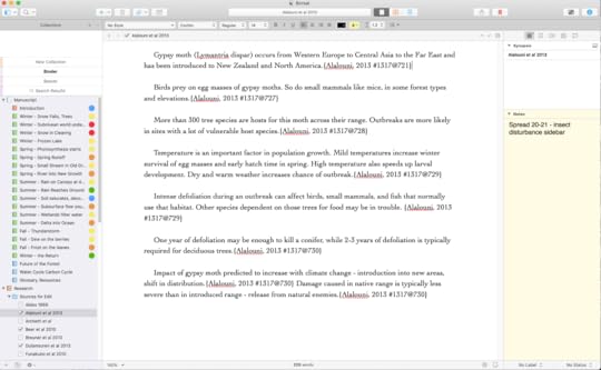 A Scrivener database for nonfiction