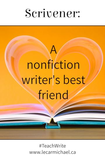 Scrivener is an invaluable tool for writing nonfiction