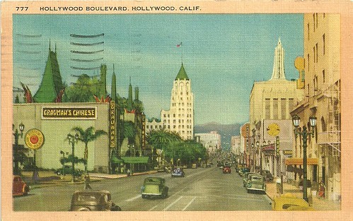 Hollywood Boulevard around 1950