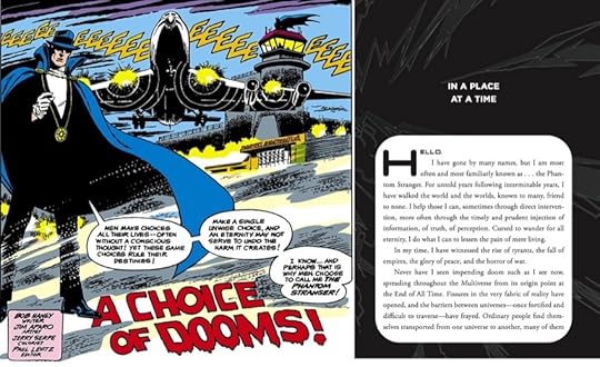 Phantom Stranger splash page/opening page to Legends of Forever