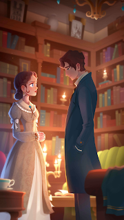 Jo in a serious discussion with Friederich