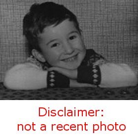 Colin Reynolds as a cheerful three-year-old