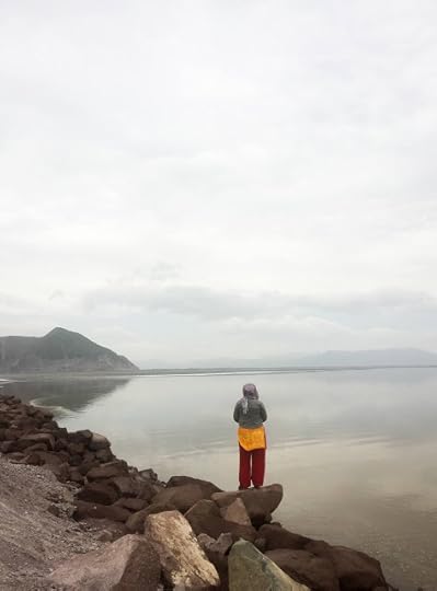 First contact with Lake Urmia, Iran