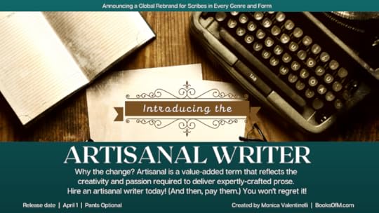 Artisanal Writer Announcement | Full text in post