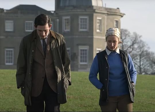 Josh O’Connor as Prince Charles and Erin Doherty as Princess Anne in The Crown.
