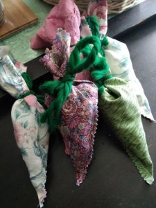 rustic fabric carrots