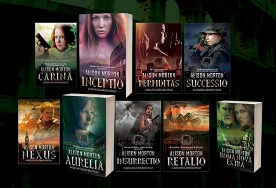 array of Roma Nova book covers