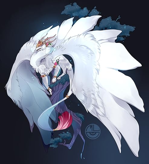 ML Art - Flower dragon