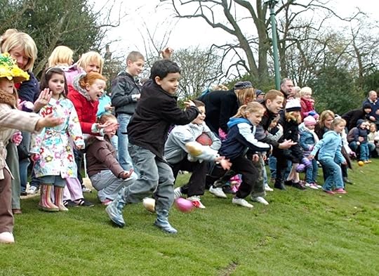 Egg Pacing in Lancashire England during the Easter weekend
