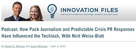 ITIF Innovation Files podcast Techlash Book
