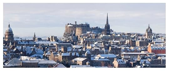 Scotland Edinburgh in snow winter