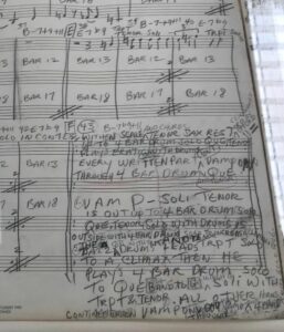 Seclection of holograph score from 