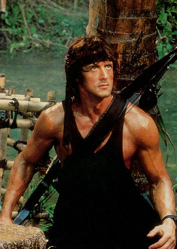 Sylvester Stallone in Rambo - First Blood Part II (1985)