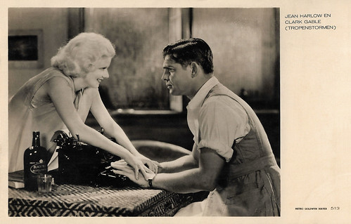 Jean Harlow and Clark Gable in Red Dust (1932)
