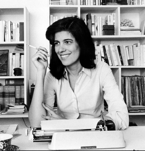 Susan Sontag at her desk