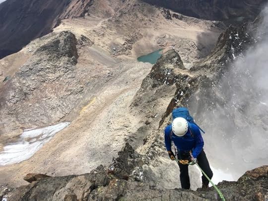 Descending from the summit of Nelion