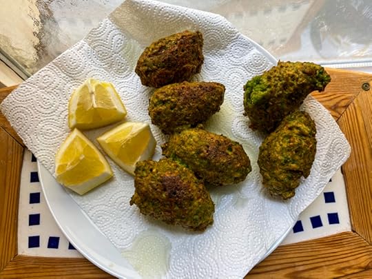 Ottolenghi's Pea Fritters with Feta and Za'atar