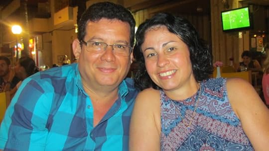 Con mi esposa Berta en Guardamar del Segura, agosto de 2016.