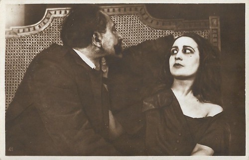 Italia Almirante and Franz Sala in La chiromante