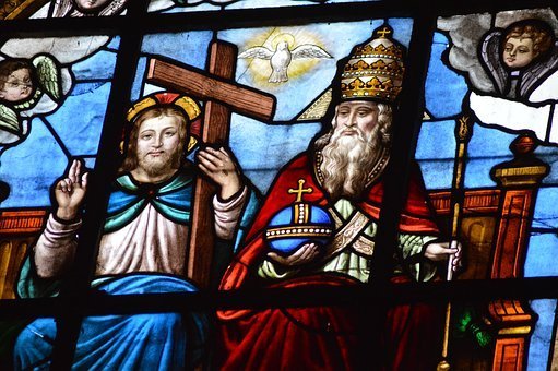 Stained Glass, Window, Church, Trinity